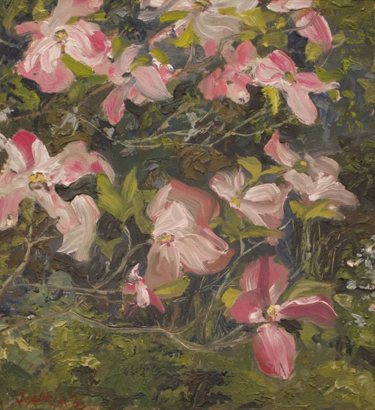 770x842 Saatchi Art Dogwood Painting By James Gloria - Dogwood Painting