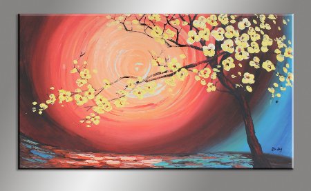 450x277 Buy Flowering Dogwood Tree Palette Knife Art Living Room Wall - Dogwood Tree Painting