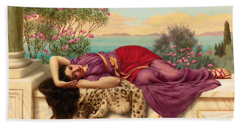 967x500 Sweet Doing Nothing. Dolce Far Niente Beach Sheet For Sale By John - Dolce Far Niente Painting