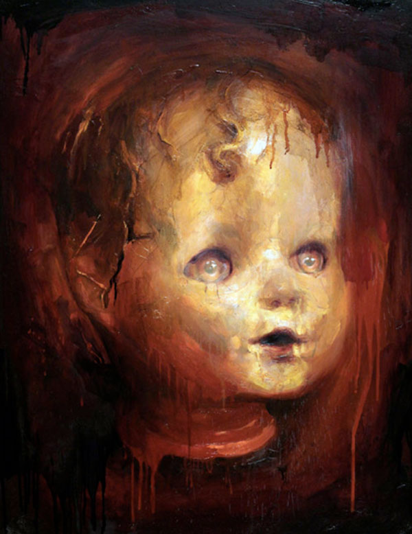 600x778 Freaky Collection Of Doll Oil Paintings - Doll Painting