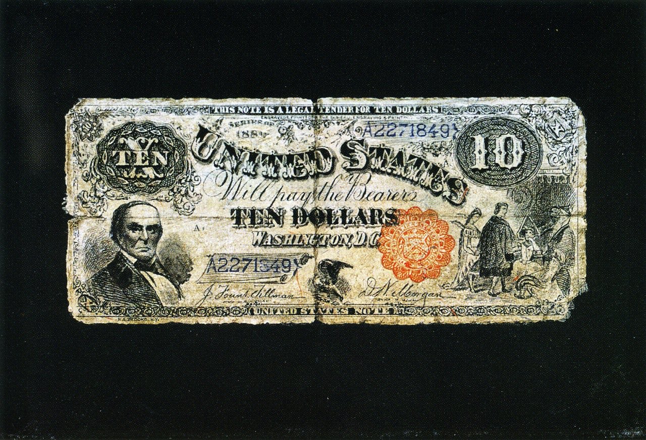 1280x872 Ten Dollar Bill Painting Nicholas Alden Brooks Oil Paintings - Dollar Bill Painting