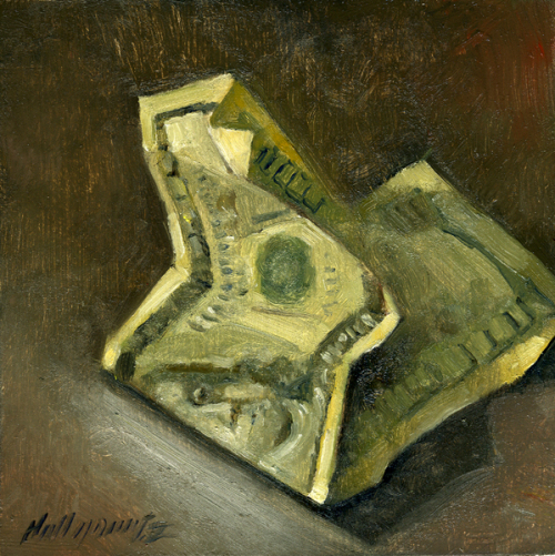 500x501 100 Dollar Bill Painting - Dollar Bill Painting