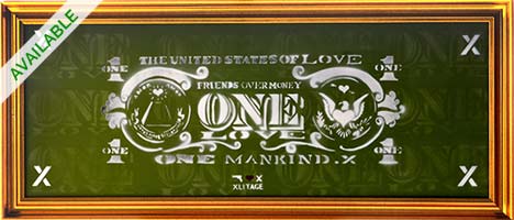 468x200 Street Art Pop Art Painting - Dollar Painting