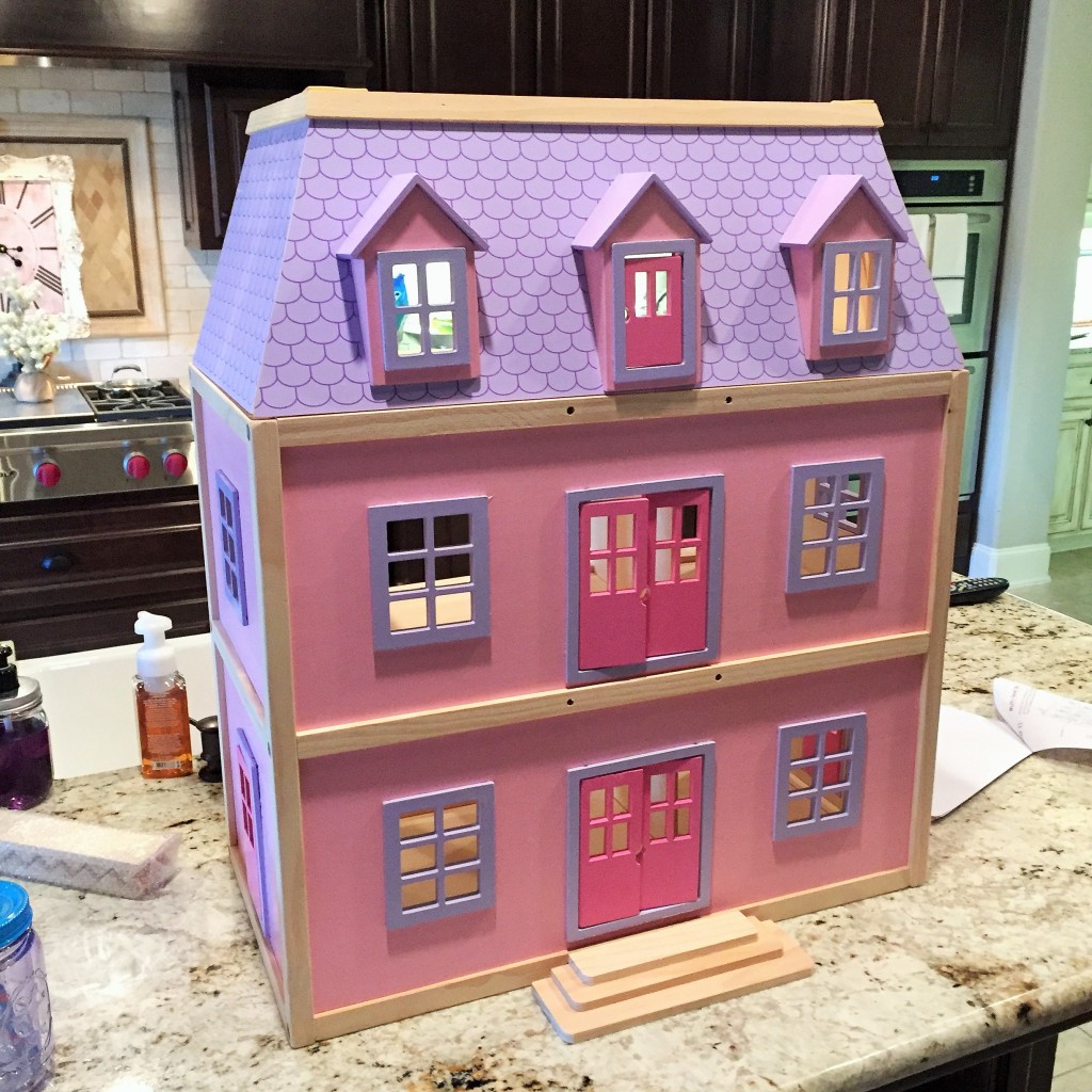 1024x1024 Dollhouse Makeover Pottery Barn Inspired - Dollhouse Painting