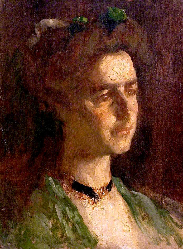 694x944 A Dolly Varden Cap Painting By Charles Gogin Oil Painting - Dolly Painting