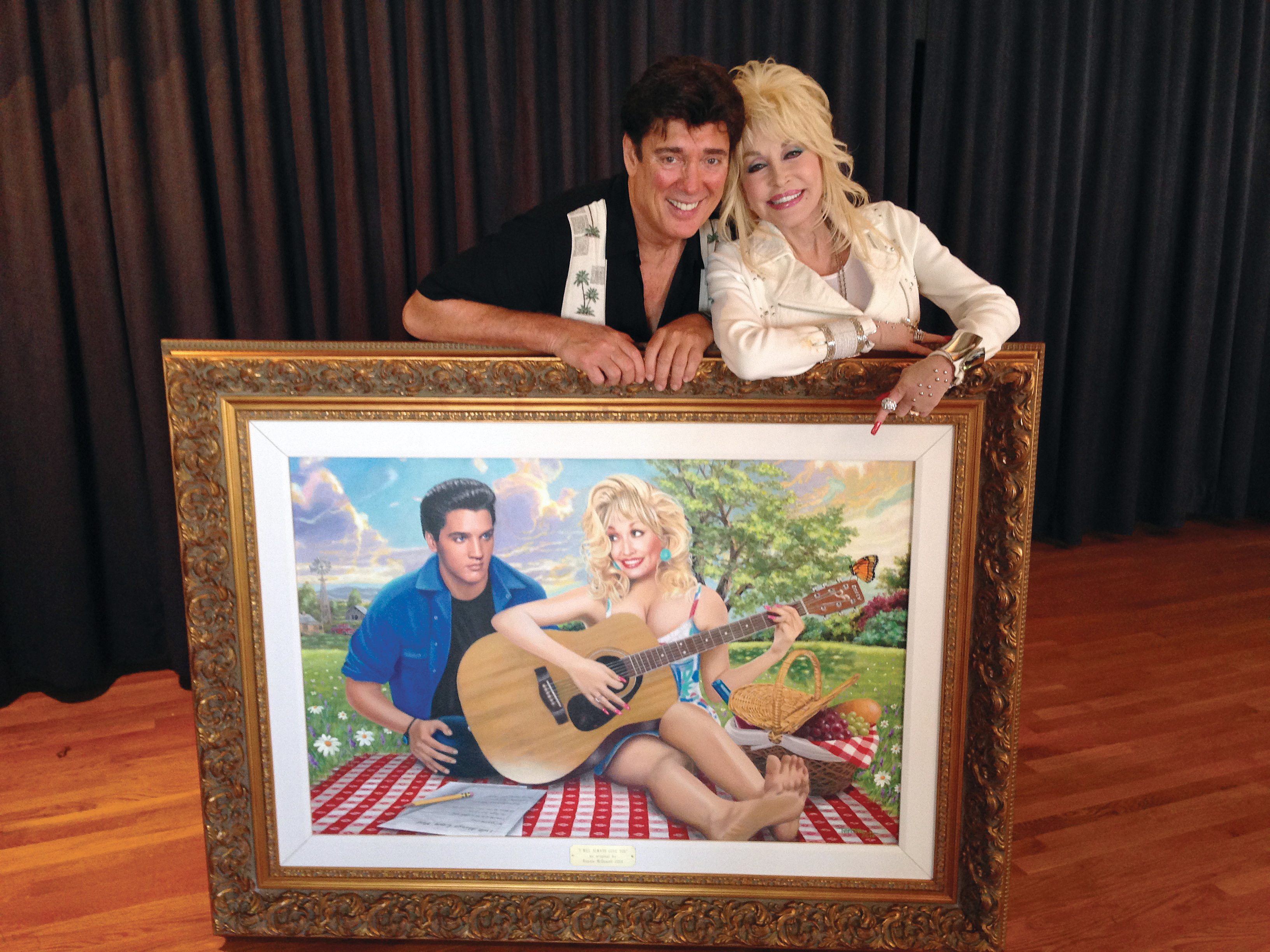 3264x2448 Ronnie Mcdowell Presents Painting To Dolly Parton Nashville Buckle - Dolly Painting
