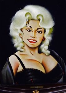 212x300 Vintage Dolly Parton Black Velvet Painting Ebay - Dolly Painting