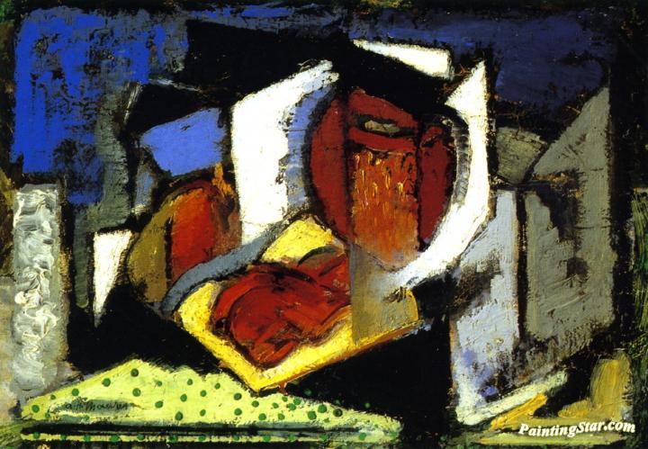 720x499 Cubist Still Life With Dolly Artwork By Alfred Henry Maurer Oil - Dolly Painting