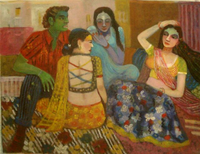640x493 Dolly Dutta Indian Art Indian Paintings Indian Art Resource - Dolly Painting