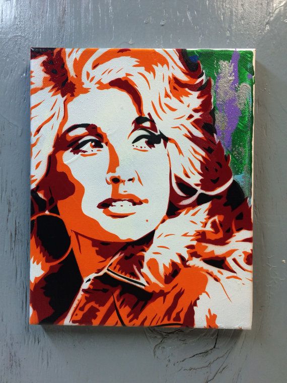 570x760 Dolly Parton Painting On Stretched Canvas By Planetgiggles On Etsy - Dolly Parton Painting