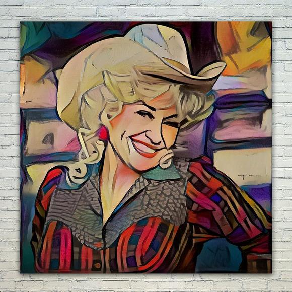 580x580 Dolly Parton Artfy - Dolly Parton Painting