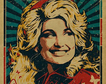 340x270 Dolly Parton Poster Etsy - Dolly Parton Painting