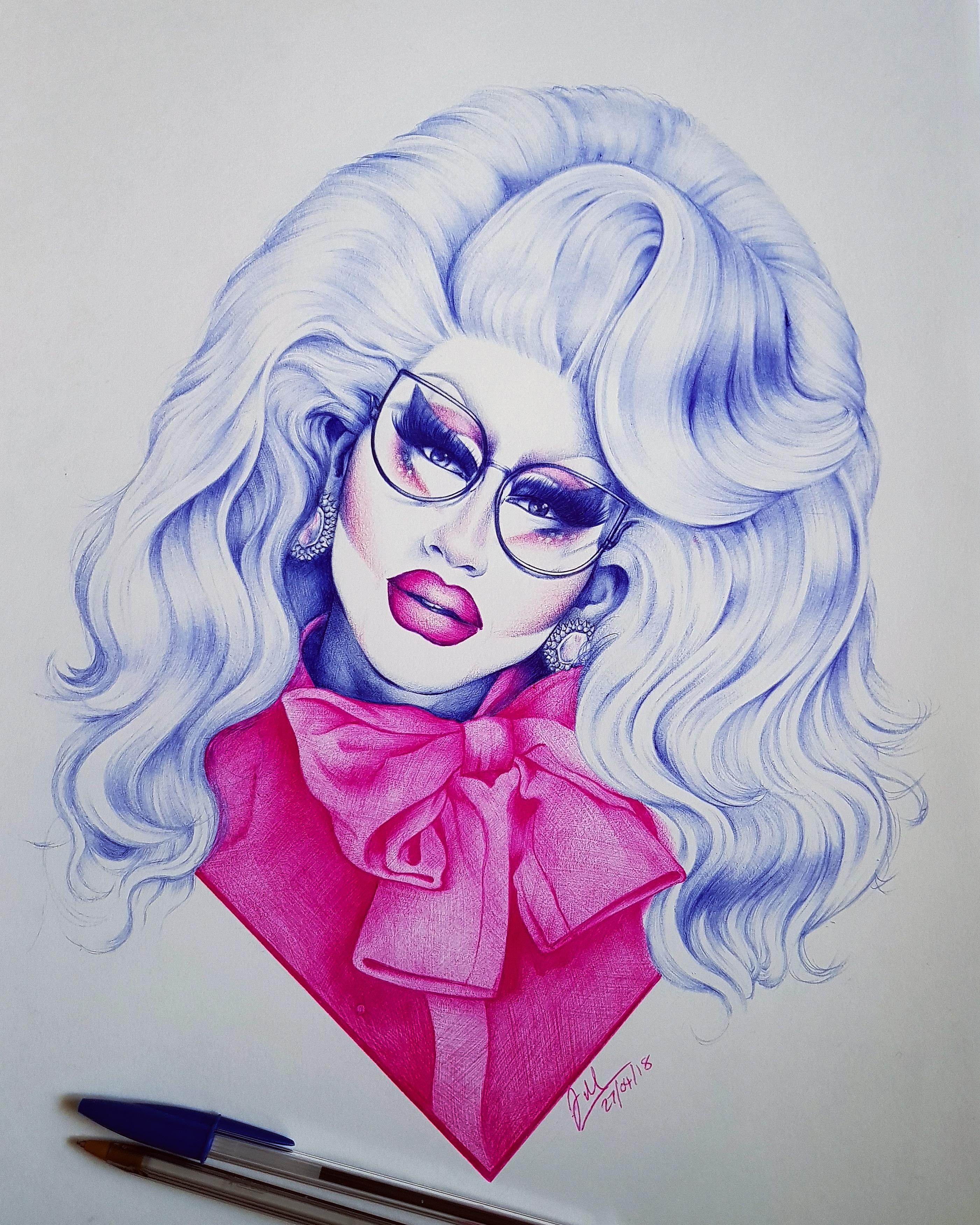 2802x3502 Fan Art] Oh Wow, Linda. I Tried To Draw Dolly Parton But It Came - Dolly Parton Painting