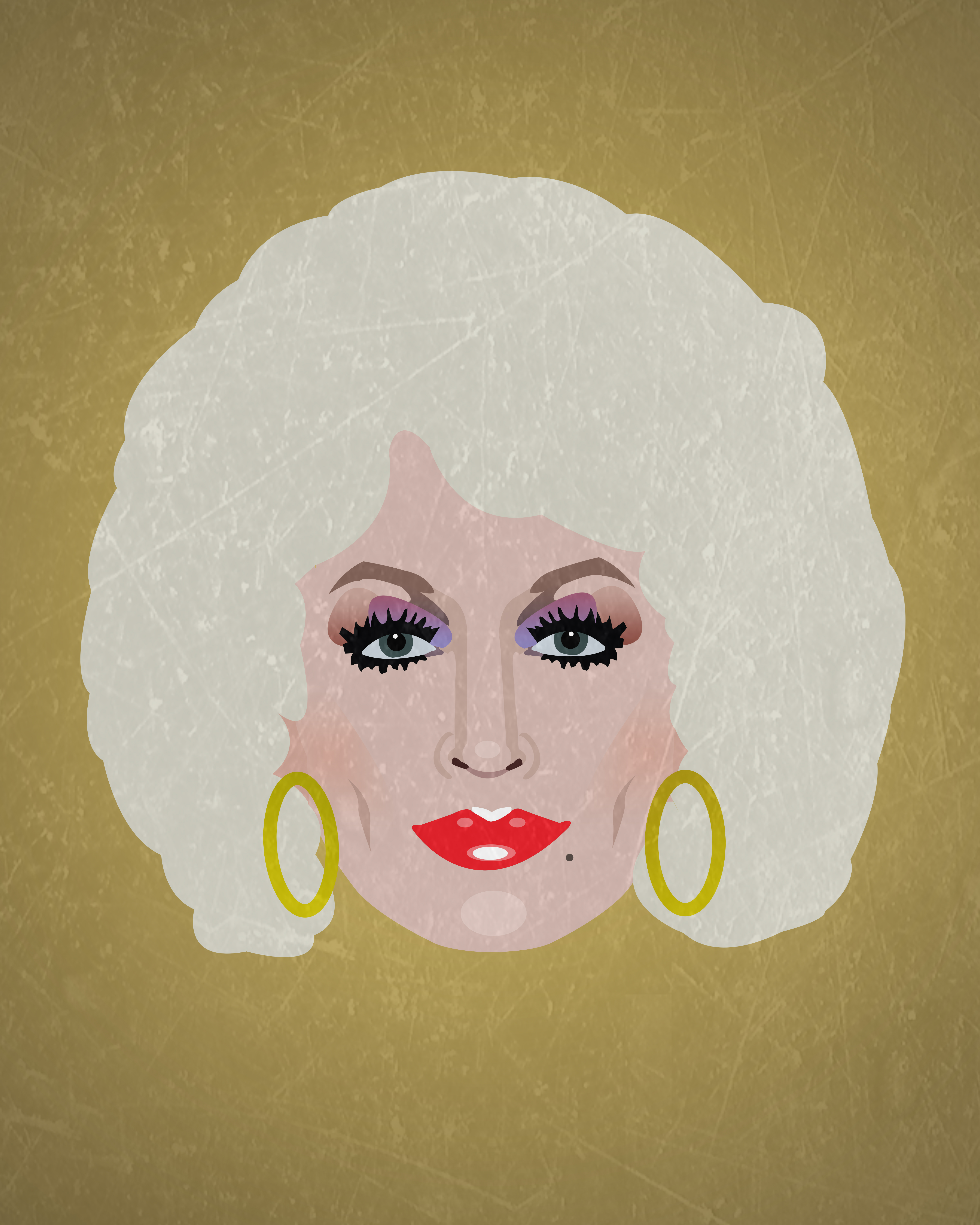 4800x6000 Worship The Brand - Dolly Parton Painting