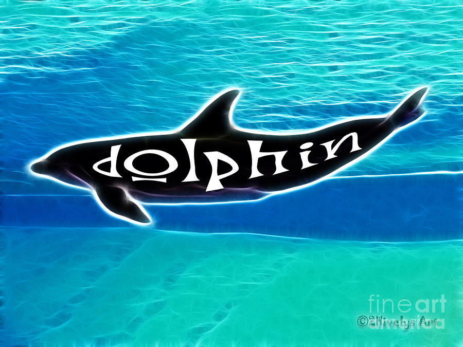900x675 Dolphin Painting By Methune Hively - Dolphin Silhouette Painting
