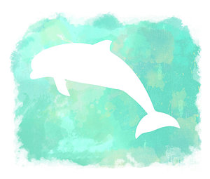 300x255 Dolphin Silhouette Paintings Fine Art America - Dolphin Silhouette Painting