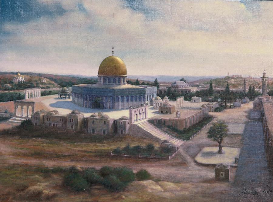 900x666 Rock Dome - Dome Of The Rock Painting