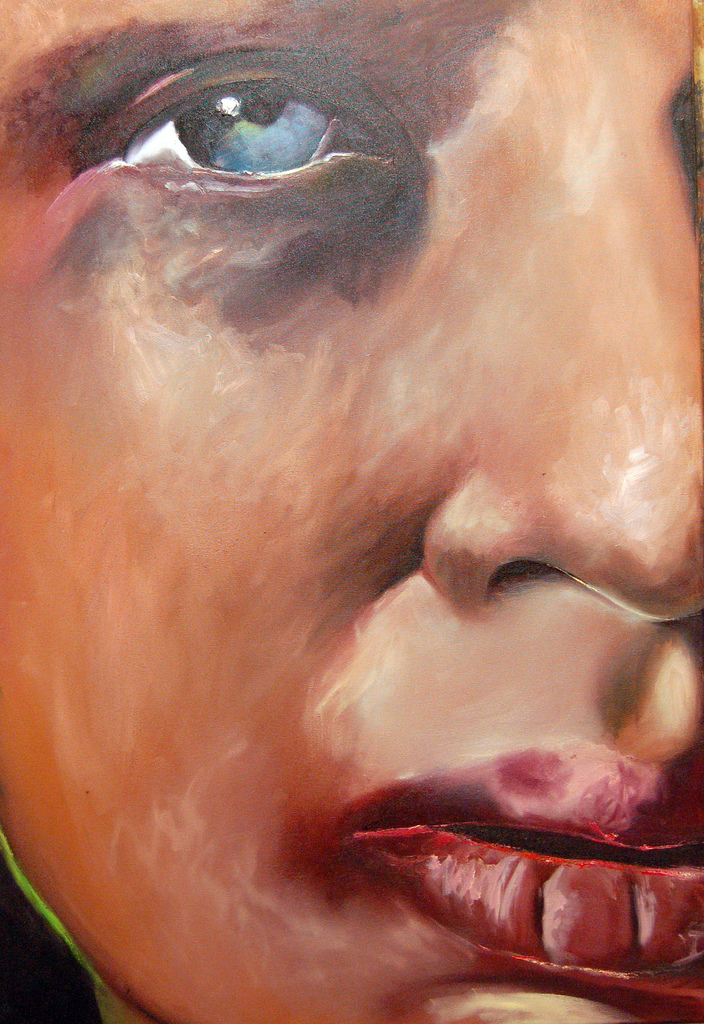 704x1024 One In Five Men Say Man Beating His Wife Is Ok - Domestic Violence Painting