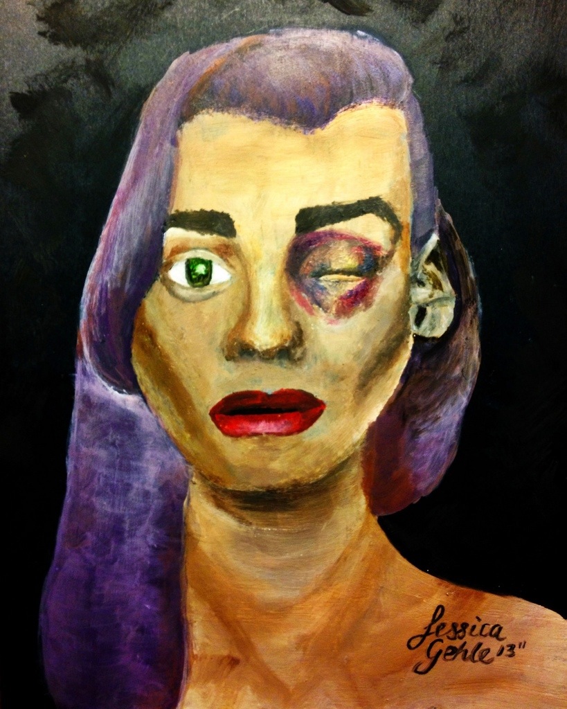 819x1024 Say No To Domestic Violence Against Women! Jes Gehle Art - Domestic Violence Painting