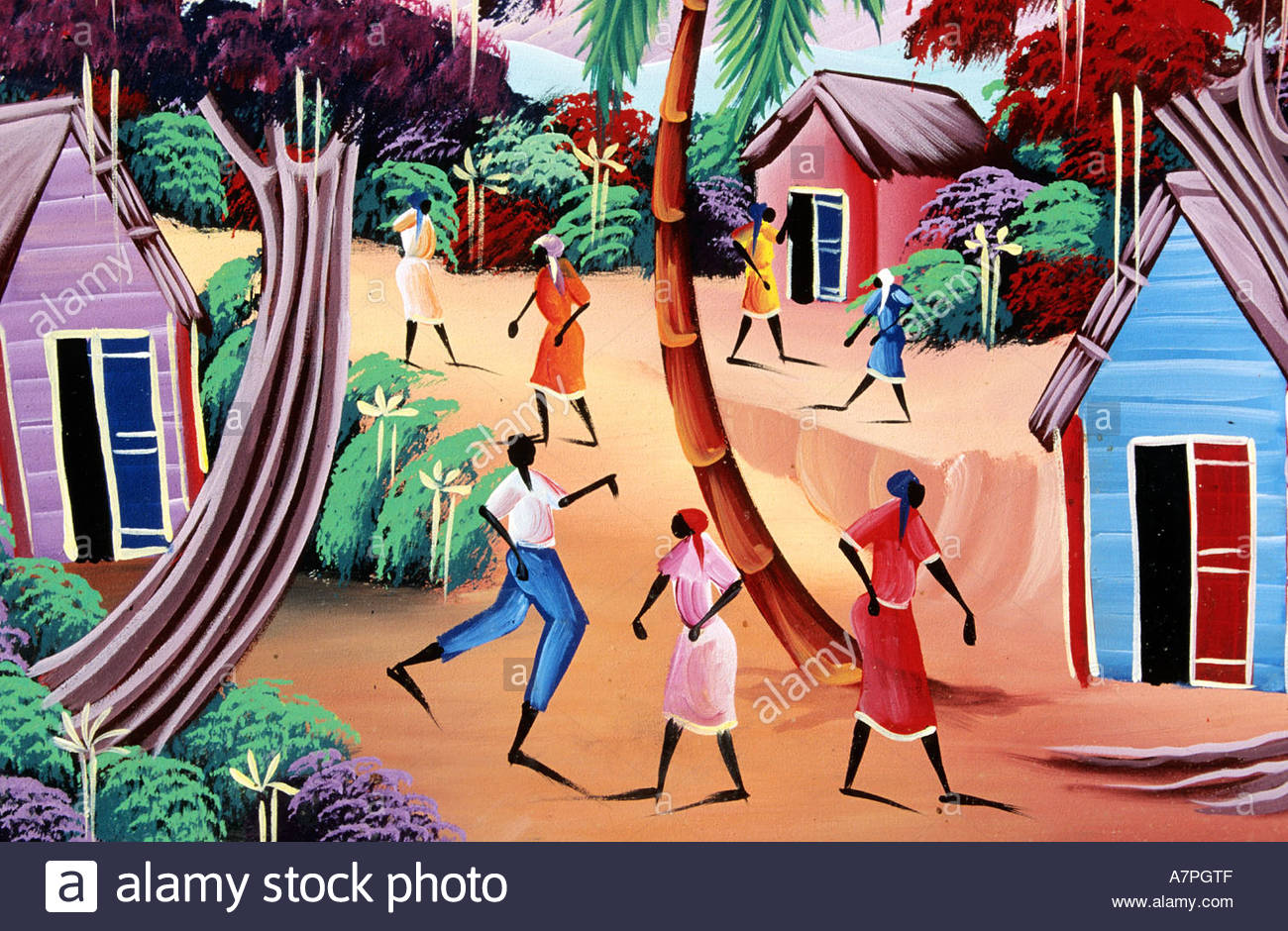 1300x940 Dominican Republic, Naive Painting Stock Photo 6794894 - Dominican Painting