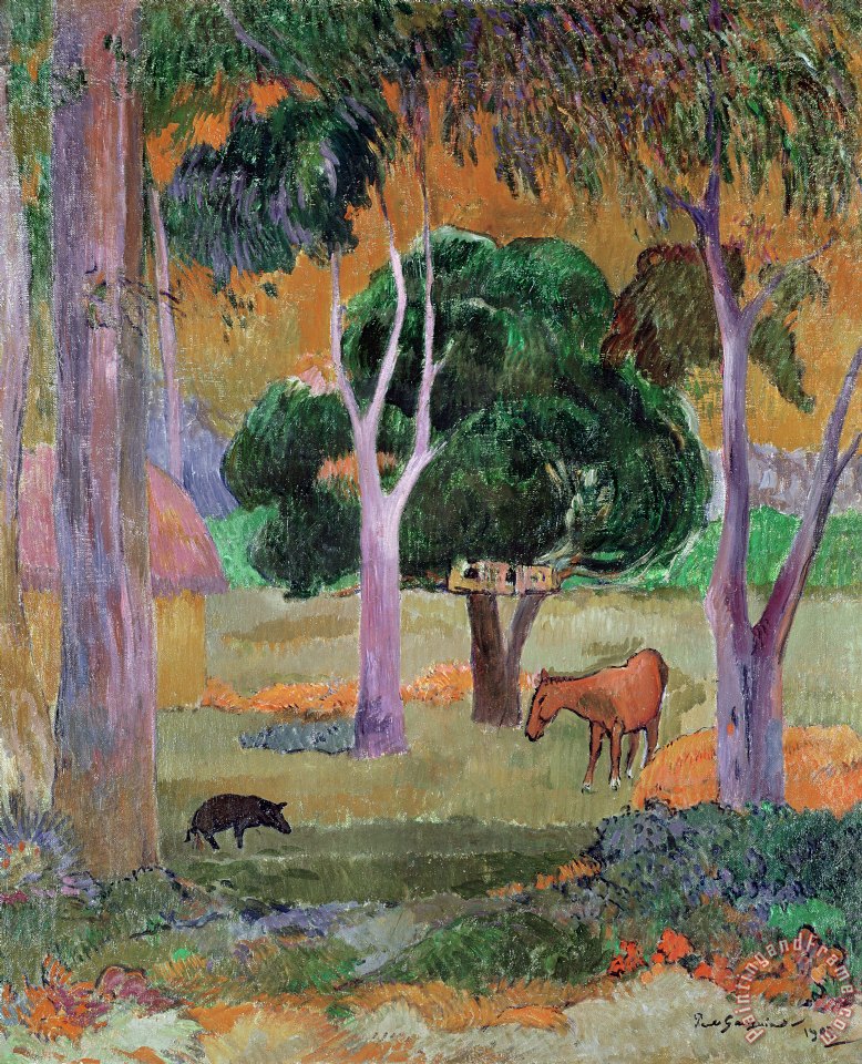 778x960 Paul Gauguin Dominican Landscape Painting - Dominican Painting