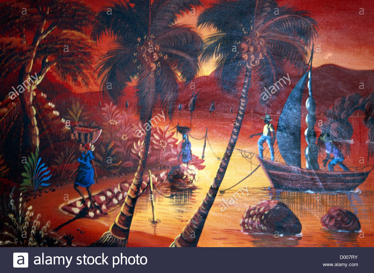 1300x950 Dominican Republic Painting By Local Artist Stock Photo 51637263 - Dominican Republic Painting