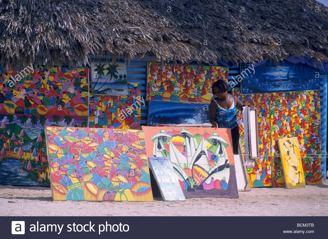 1300x946 Naive Paintings On Local Art Market - Dominican Republic Painting