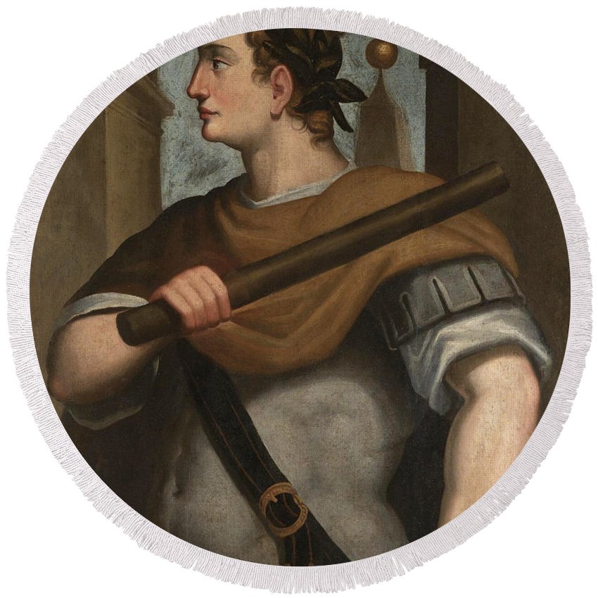 850x850 Portrait Of The Emperor Domitian Half Length Wearing A Laurel - Domitian Painting