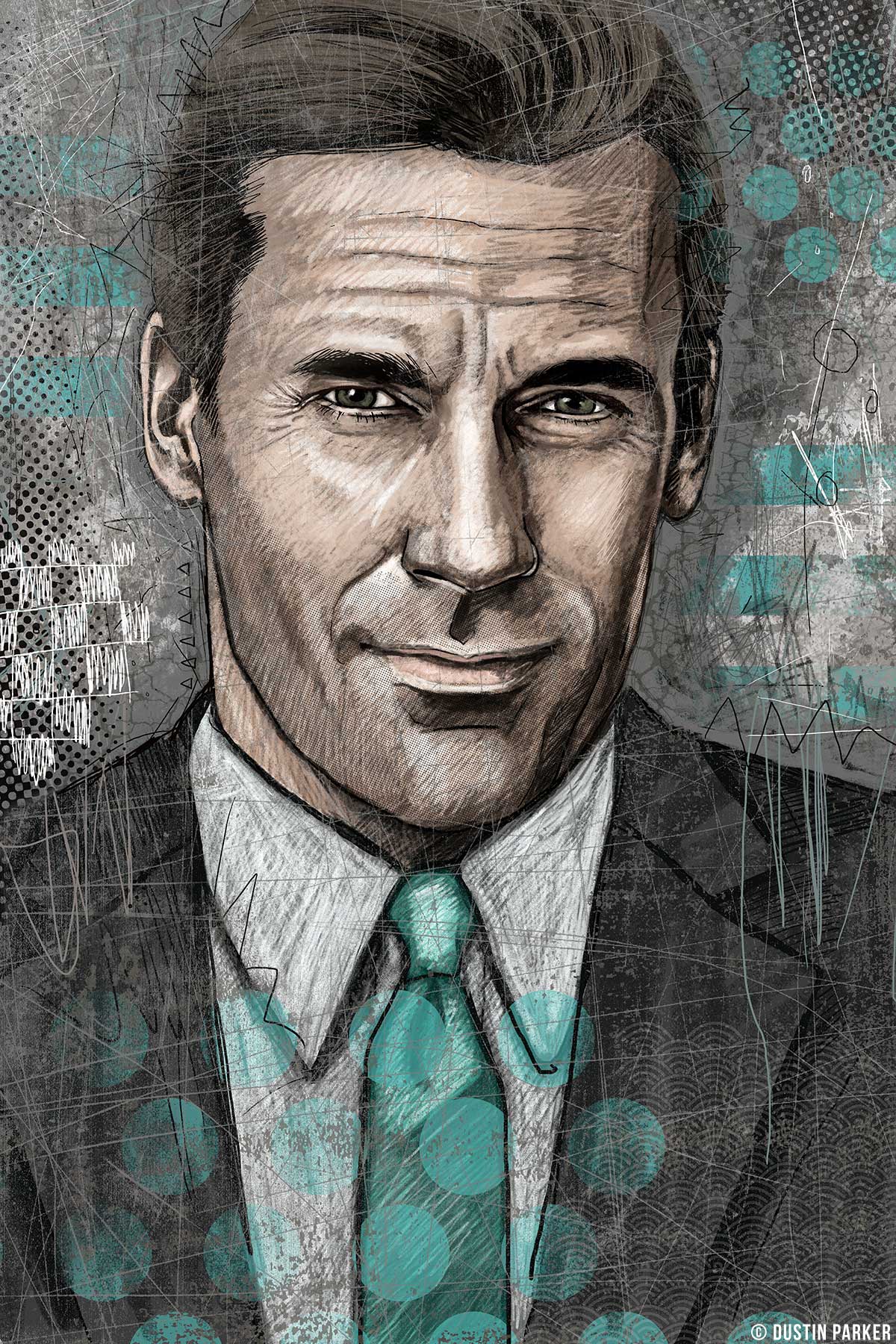 1200x1800 Dustin Parker (American Digital Painter, Illustrator + Geek - Don Draper Painting