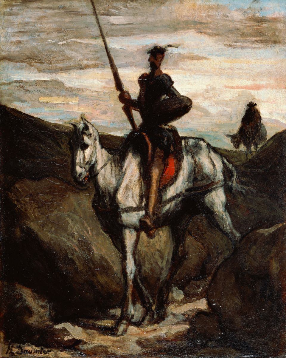 960x1200 Don Quixote And Sancho Panza In The Mountains By Honore Daumier - Don Quixote And Sancho Panza Painting