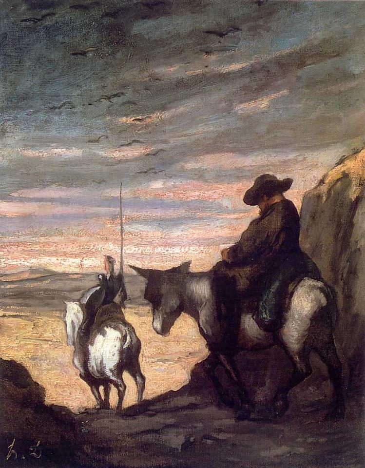 749x960 Artwork By Daumier - Don Quixote And Sancho Panza Painting