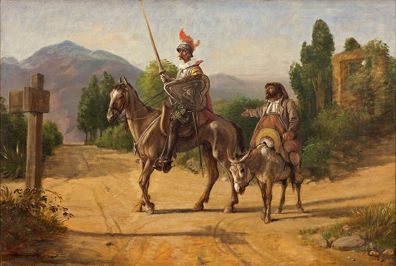 560x376 Marstrand Wilhelm - Don Quixote And Sancho Panza Painting