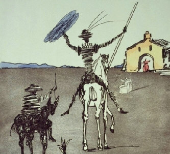 333x303 Don Quixote - Don Quixote Painting