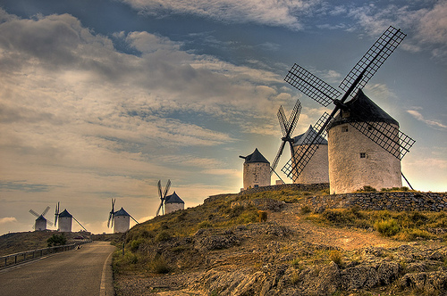 500x332 Travelogue Of An Armchair Traveller The Windmills Of Don Quixote - Don Quixote Windmill Painting