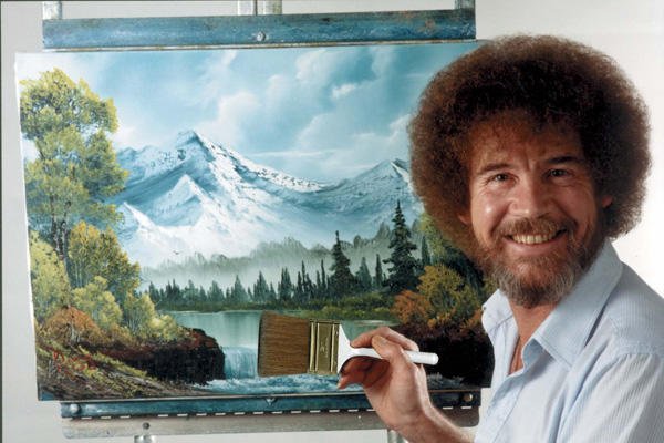 600x400 Famous Veteran Bob Ross - Don Ross Painting