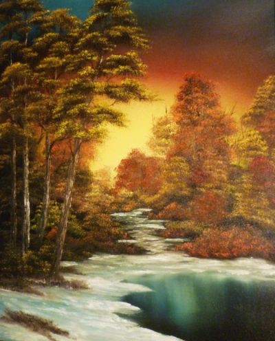 400x496 The 12 Best Manzara Resimleri Images On Bob Ross - Don Ross Painting