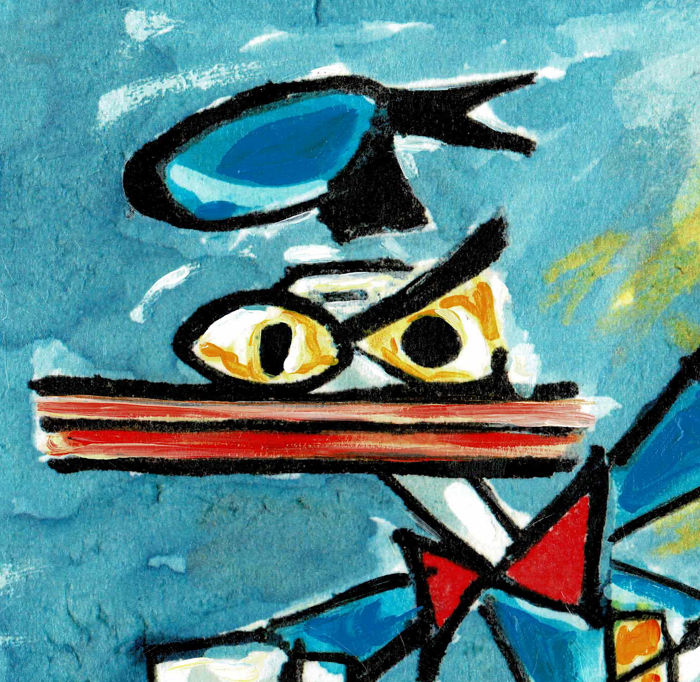 700x682 Fernandez, Tony - Donald Duck Painting