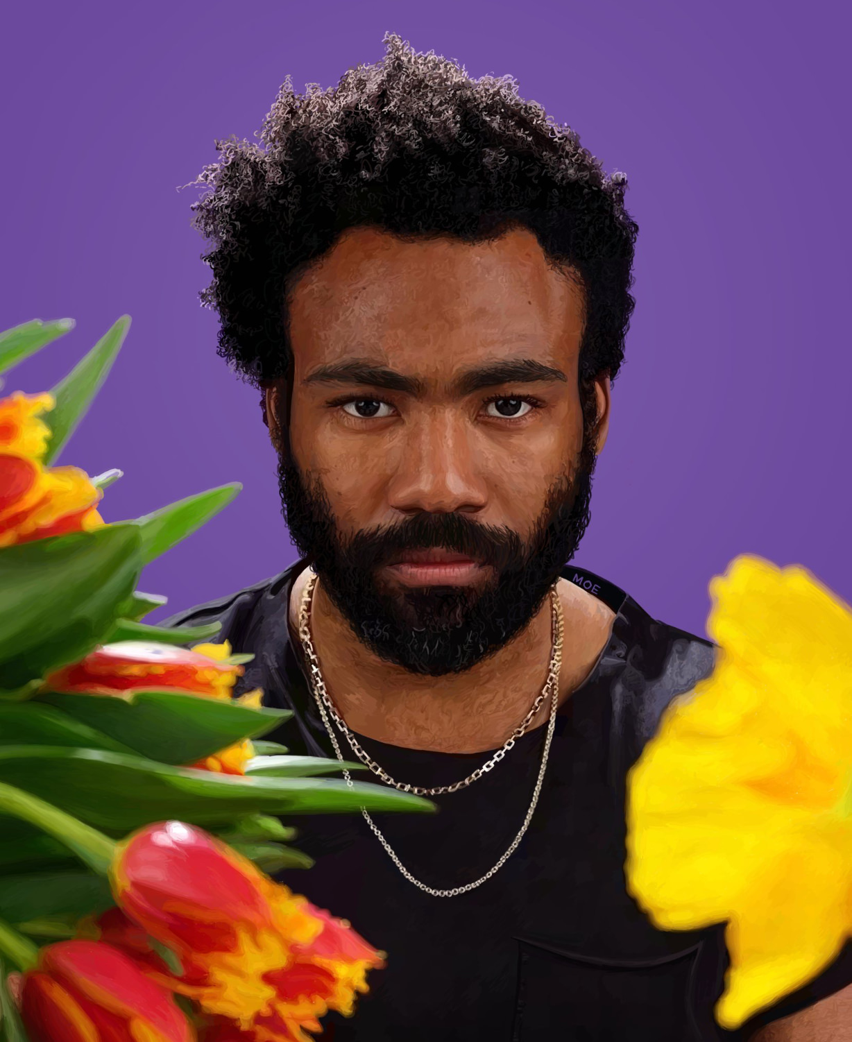 1228x1502 Just A Painting Of Donald Glover - Donald Painting