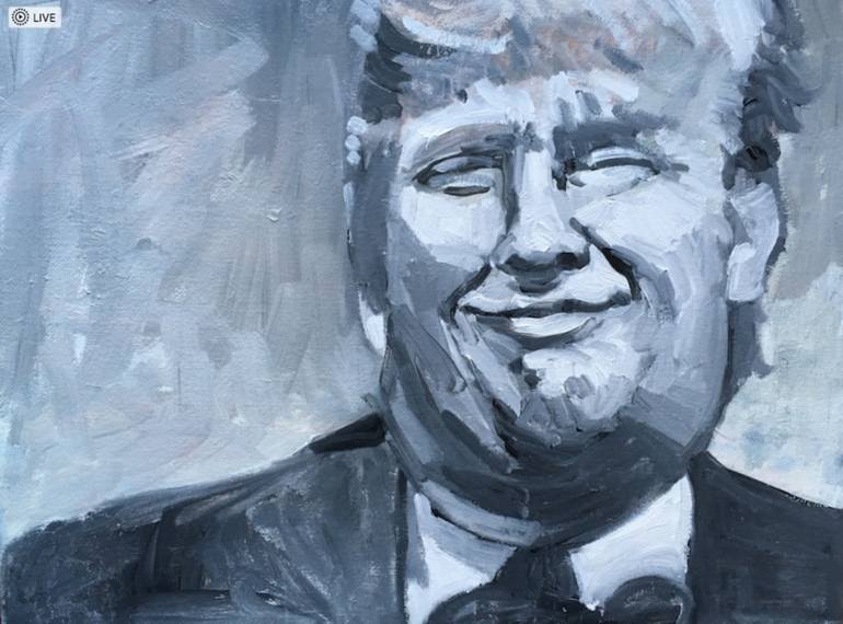 770x570 Saatchi Art Dodgy Donald Painting By Gerald Ross - Donald Painting