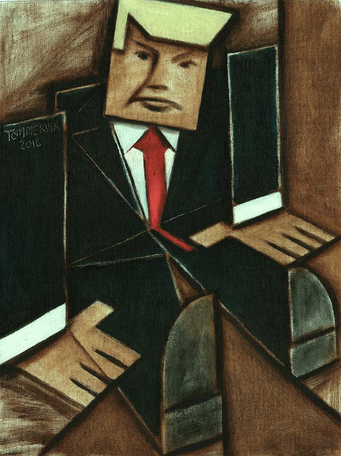 673x900 Tommervik Abstract Donald Trump Painting Tommervik Paintings - Donald Painting