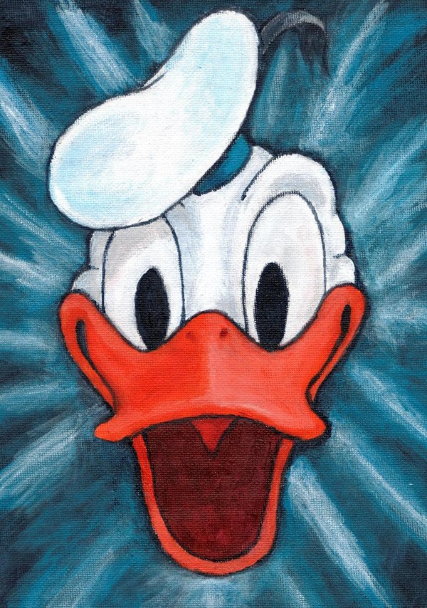 600x854 Donald Duck Painting By Tbopi - Donald Painting