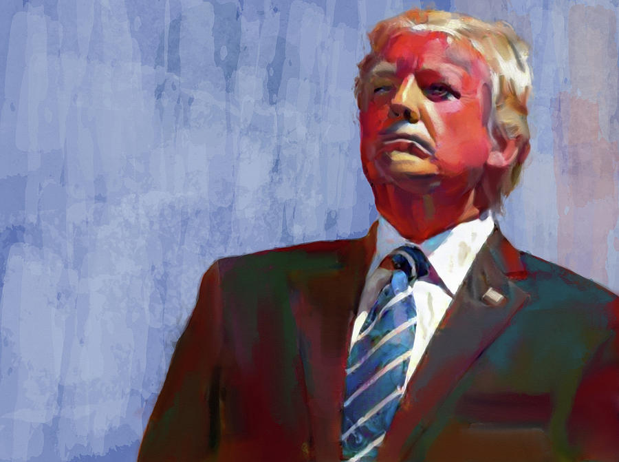 900x671 Donald Trump Painting By Francois Lyon - Donald Painting
