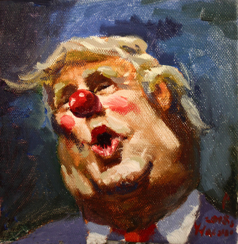 Donald Trump Clown Painting