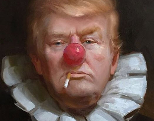 524x410 Matt Taibbi Insane Clown President Trump Was Right About - Donald Trump Clown Painting
