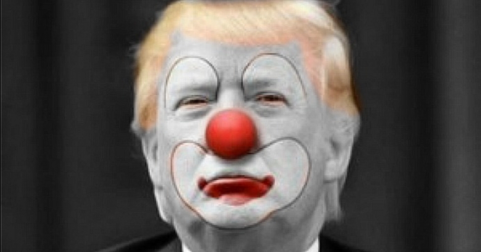 955x500 Meet Donald The Climate Clown - Donald Trump Clown Painting