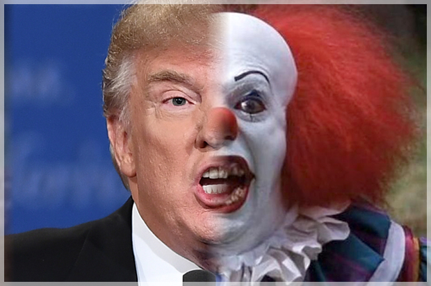620x412 The Monsters We Create On Stephen King's The Creepy Clown - Donald Trump Clown Painting
