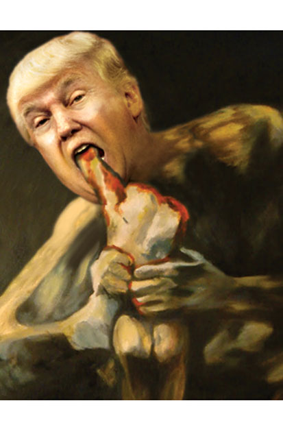 413x620 America Notebook How Donald Trump Is Destroying The Republican - Donald Trump Clown Painting