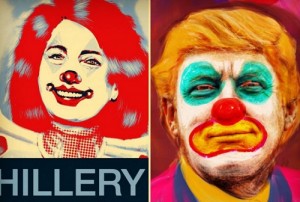 300x202 Artist Reimagines 2016 Presidential Candidates As Clowns, And It'S - Donald Trump Clown Painting