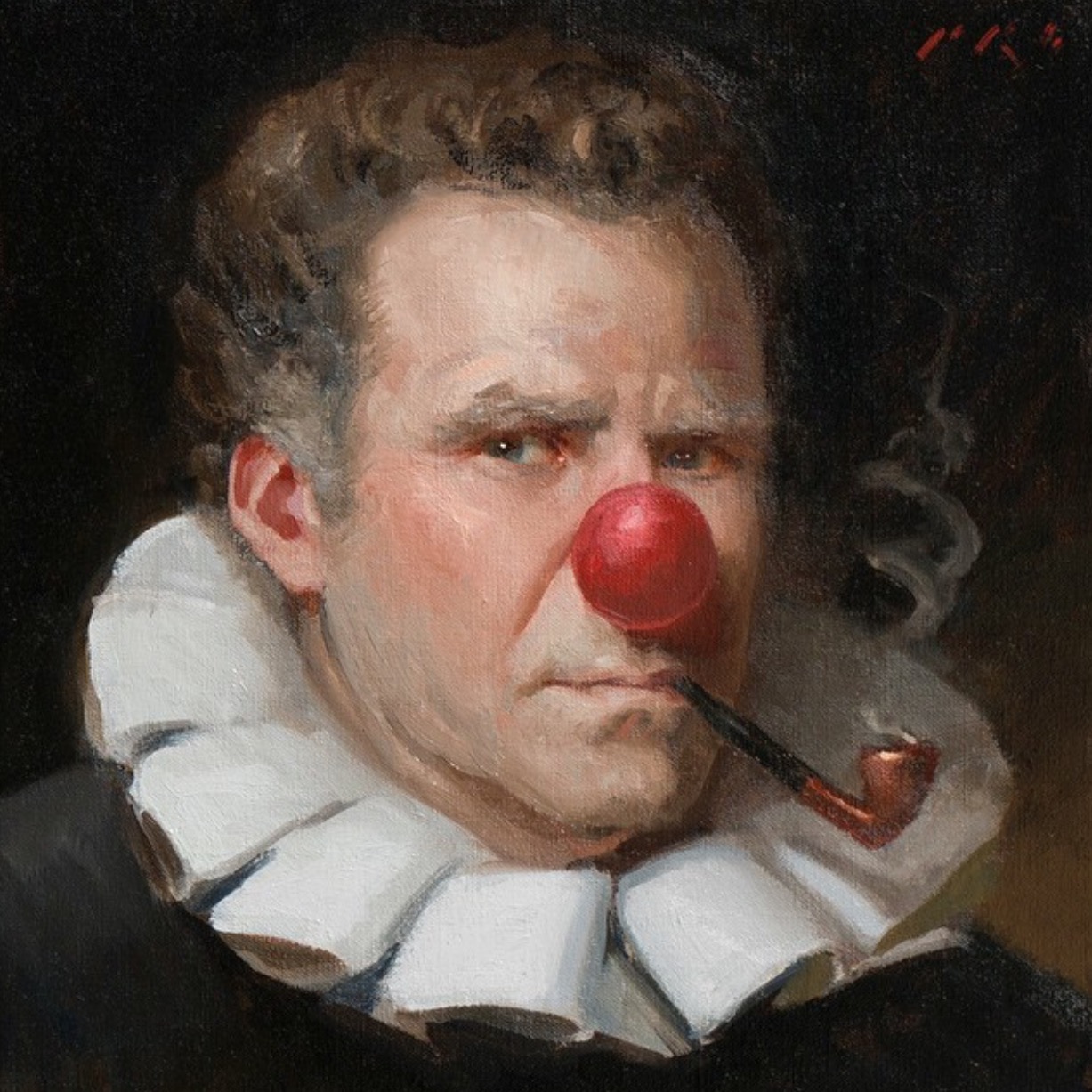 1227x1227 Artist Turns The World's Biggest Clowns Into Actual Clowns - Donald Trump Clown Painting