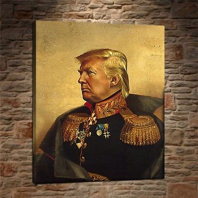400x400 Oil Painting Hd Print On Canvas Deco Wall ,donald Trump 16x20 - Donald Trump Oil Painting